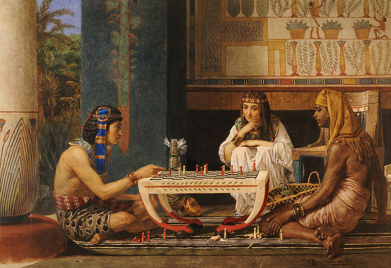 Egyptian Checkers Players.
