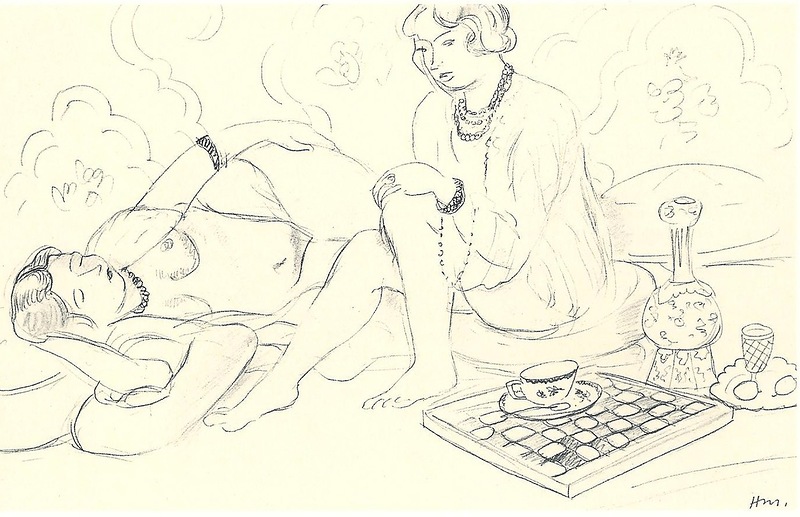 Two Women Playing Draughts