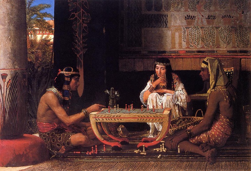 Egyptian Checkers Players.
