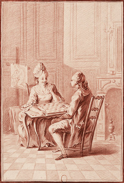 L'interieur d'un cafe 
