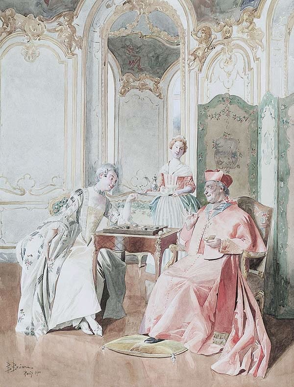 Un jeu amusant du jeu de dames avec le cardinal