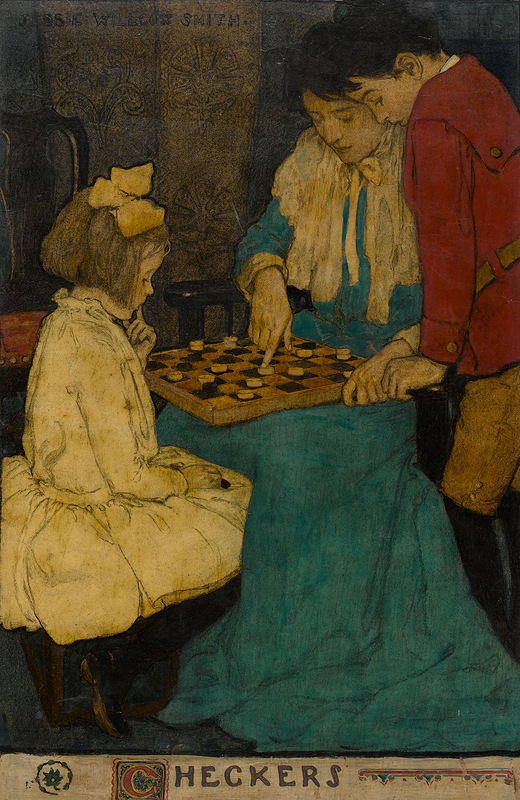 Checkers. Scribner's magazine illustration