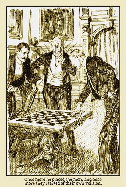 Once more he placed the men, and once more they started of their own volition