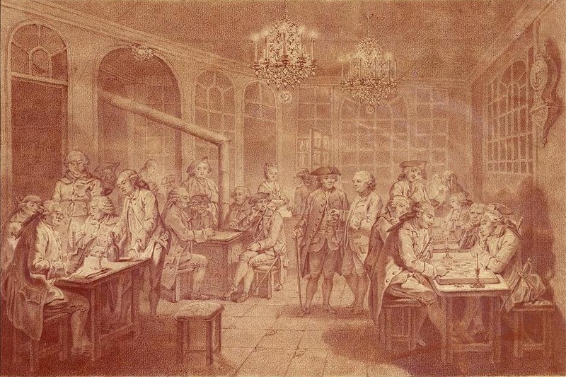 Interior of the Cafe Manouri