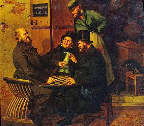 Купцы, играющие в шашки