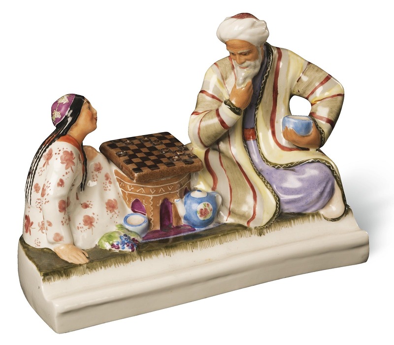 Чернильница «Игра в шашки»